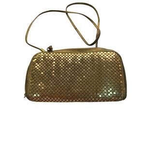 Vintage 1950’s Gold Sequined Y & S Mini Handbag. Wallet built inside.